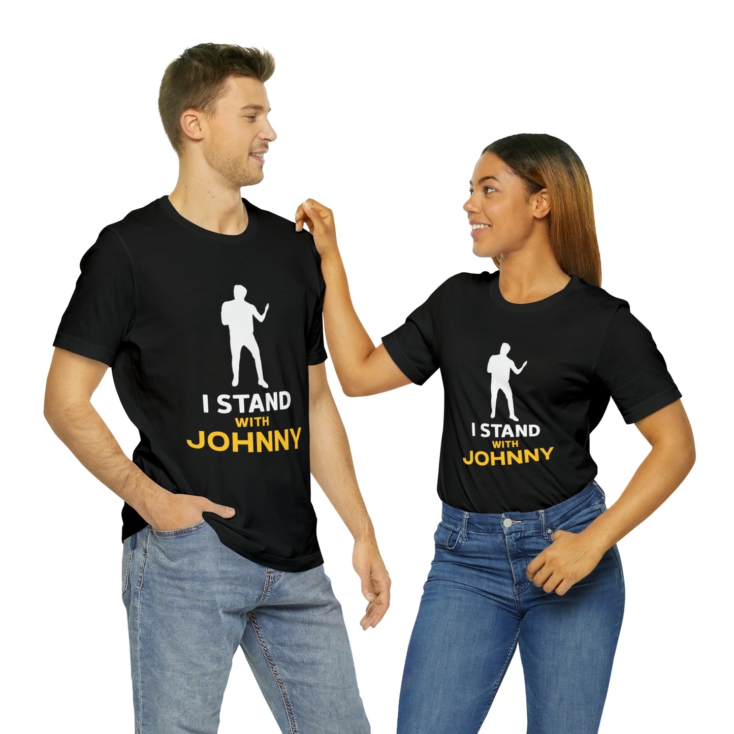 I Stand With Johnny Unisex Jersey Short Sleeve Tee
