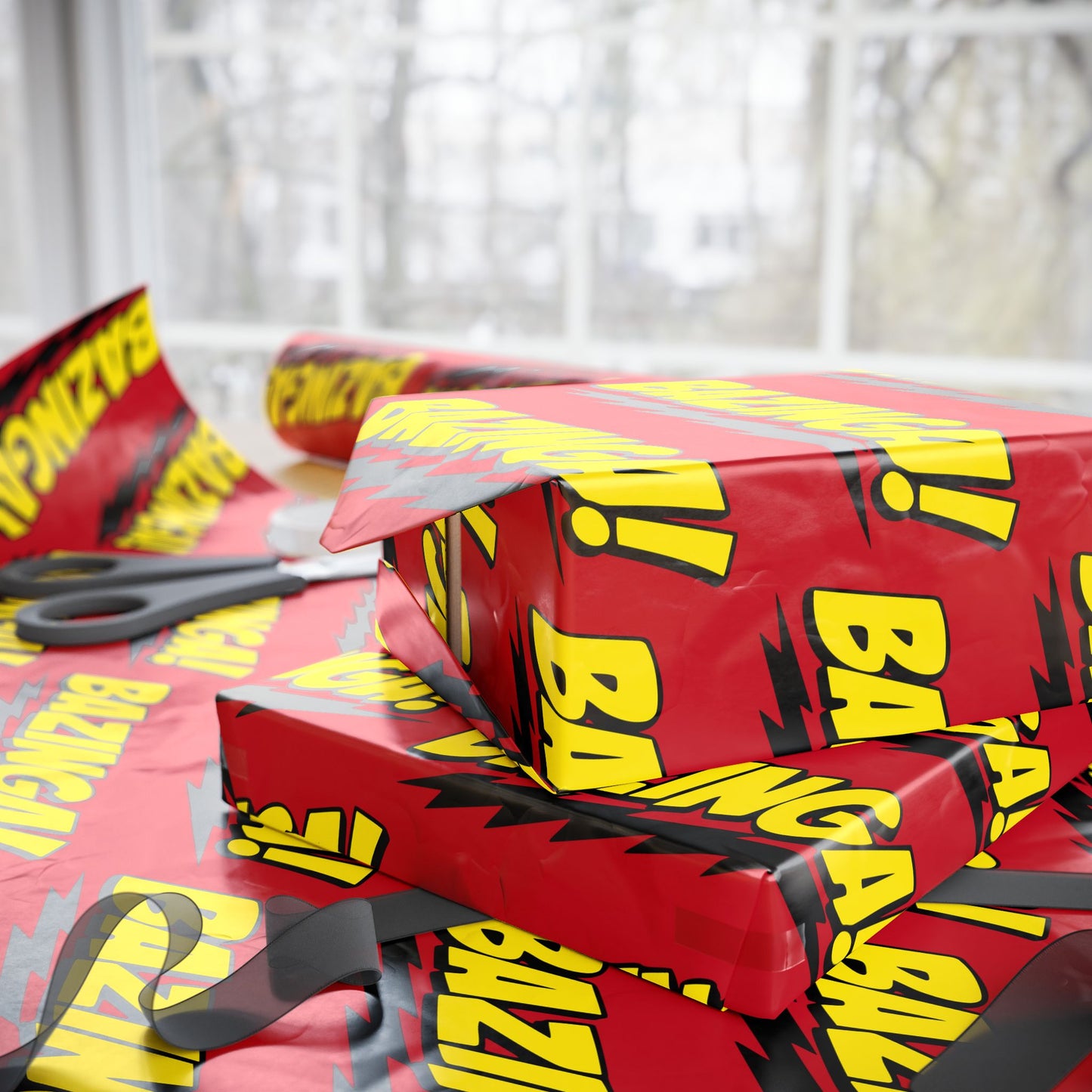 Big Bang Theory "BAZINGA!" Wrapping Paper