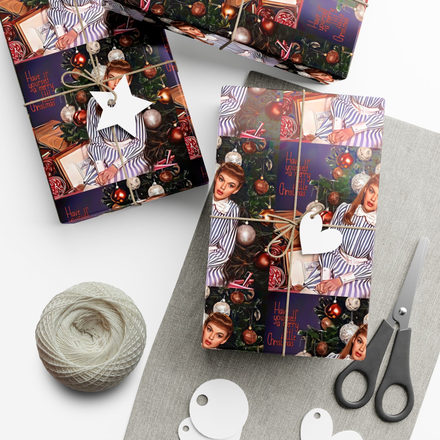 Judy Garland Have Yourself a Merry Little Christmas Gift Wrap Papers