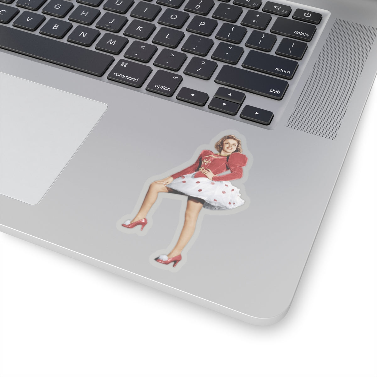 Judy Garland Red Polka Dot Kiss-Cut Sticker