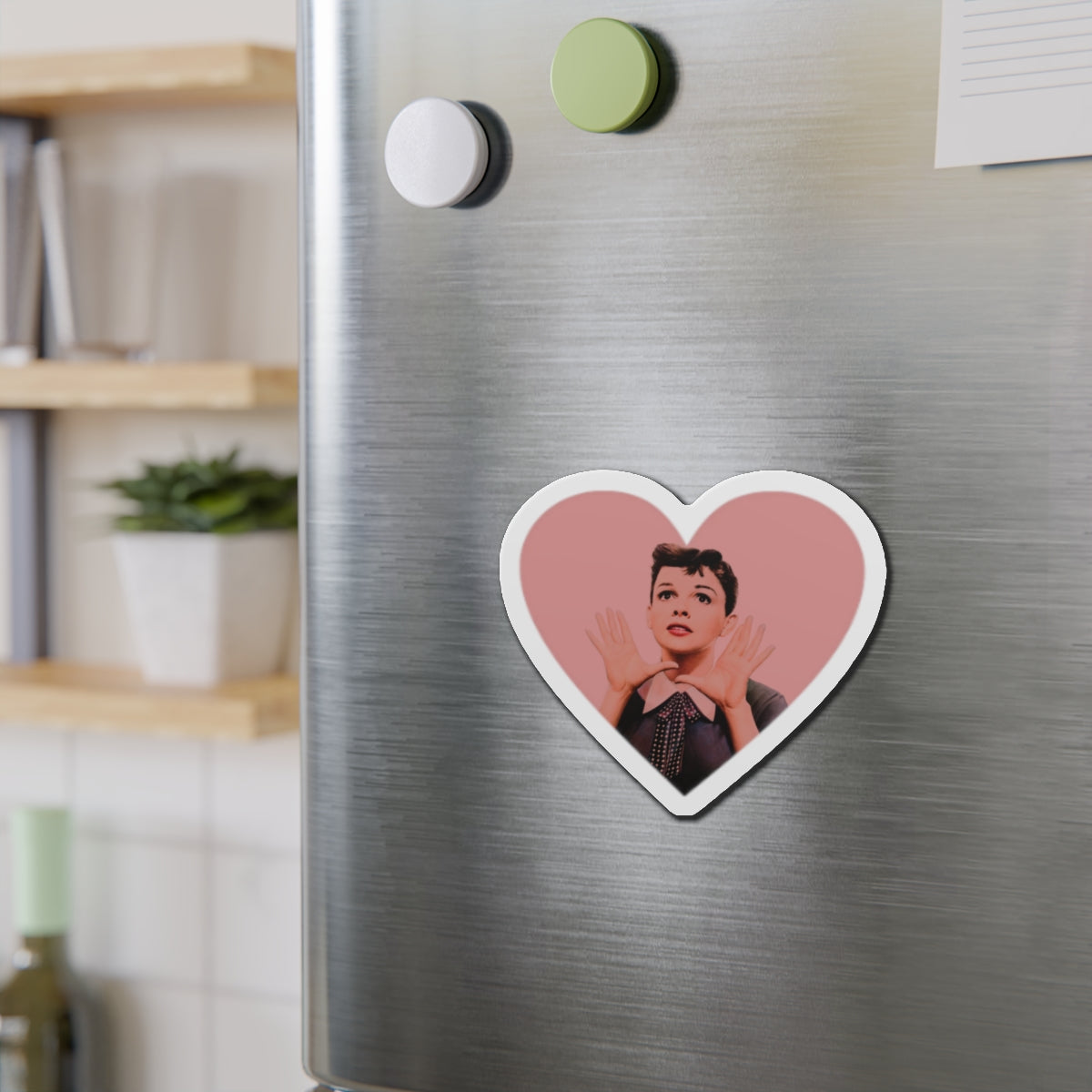 Judy Garland Heart Shaped Die-Cut Magnets