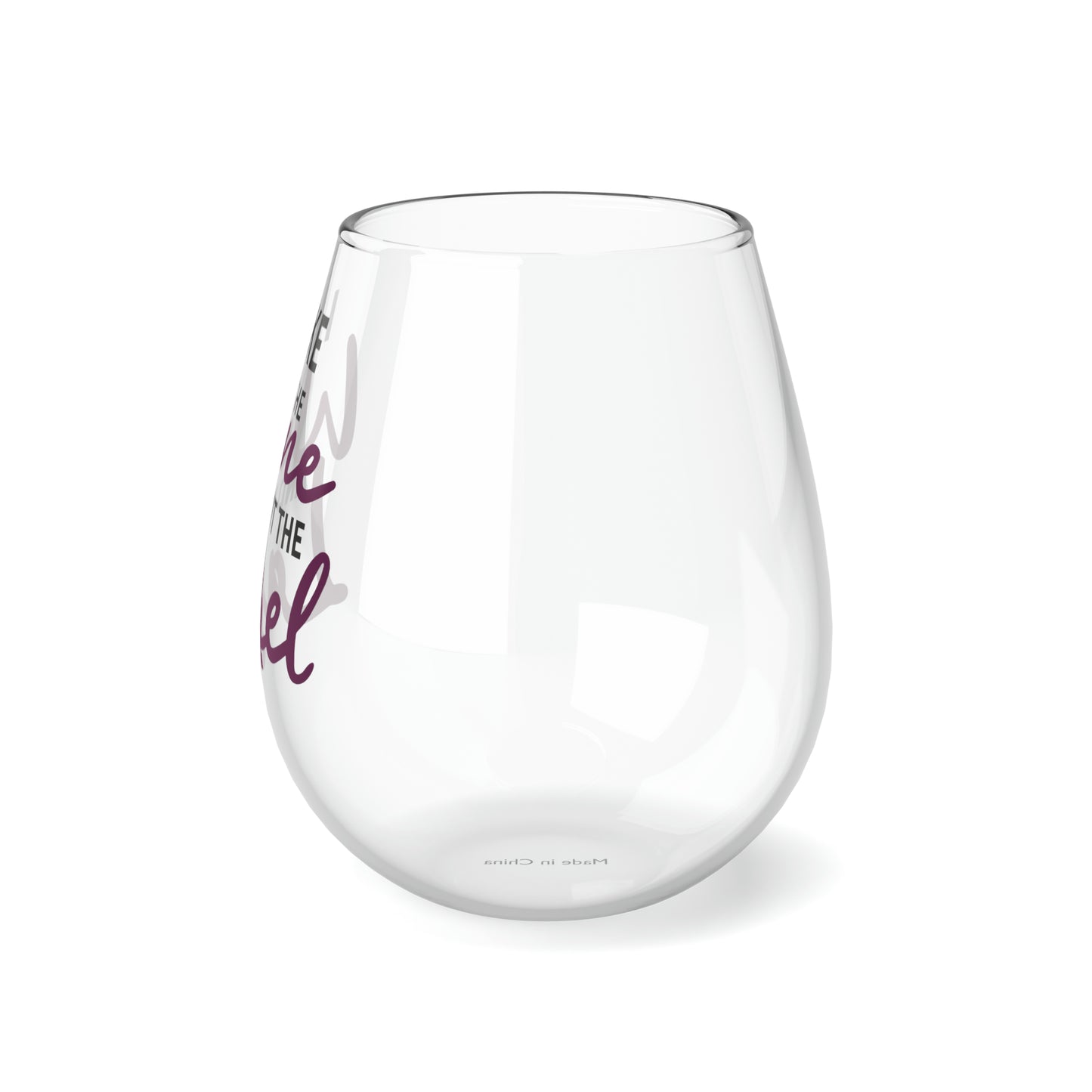 Shitt's Creek I like the Wine Not the Label Stemless Wine Glass, 11.75oz