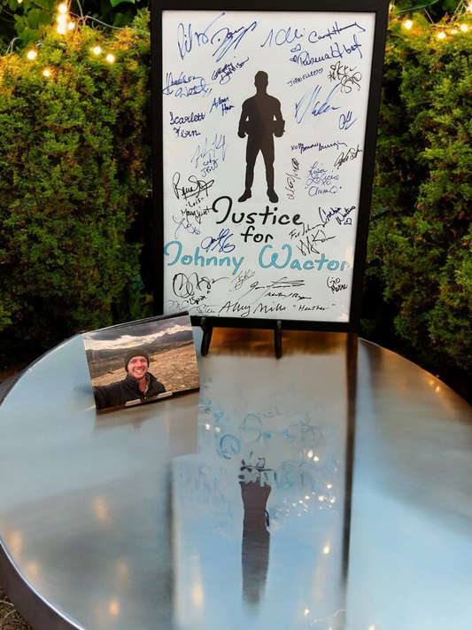 RARE GH Autographed Justice for Johnny Wactor Poster With Photobook