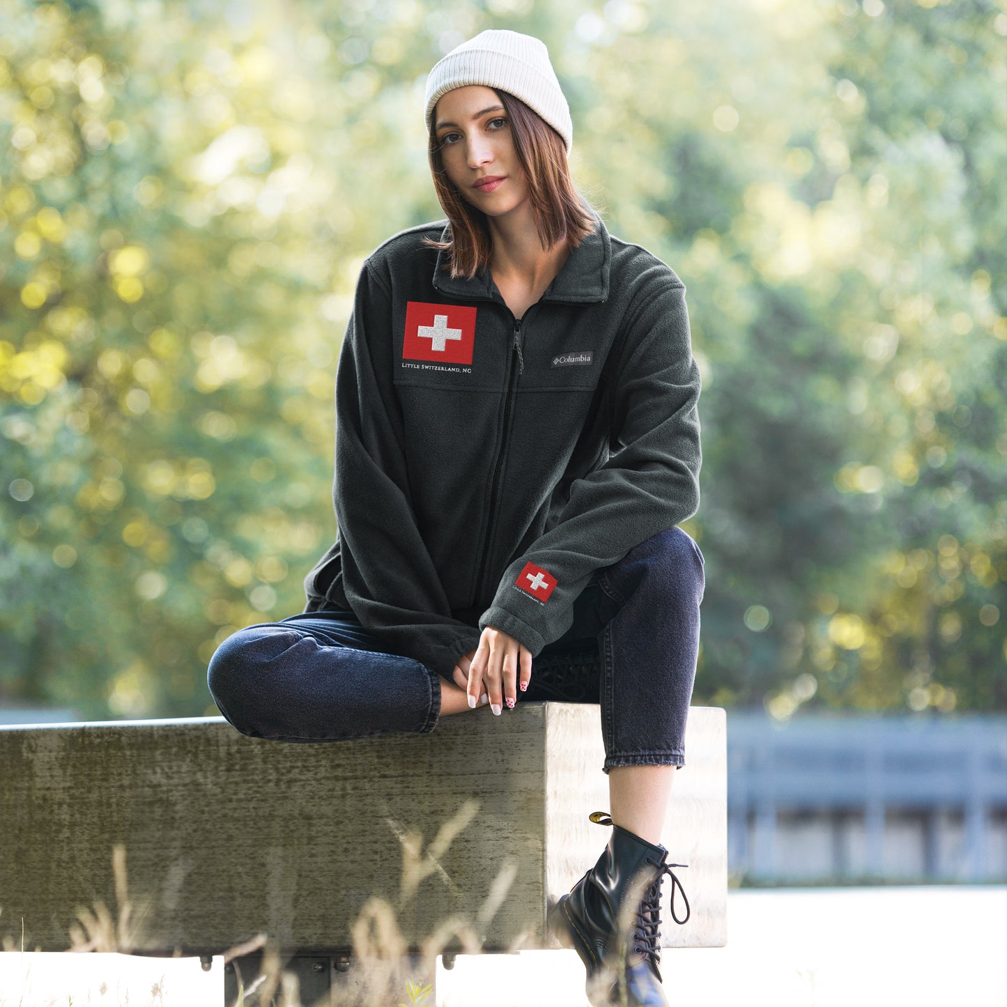 Little Switzerland Unisex Columbia fleece jacket