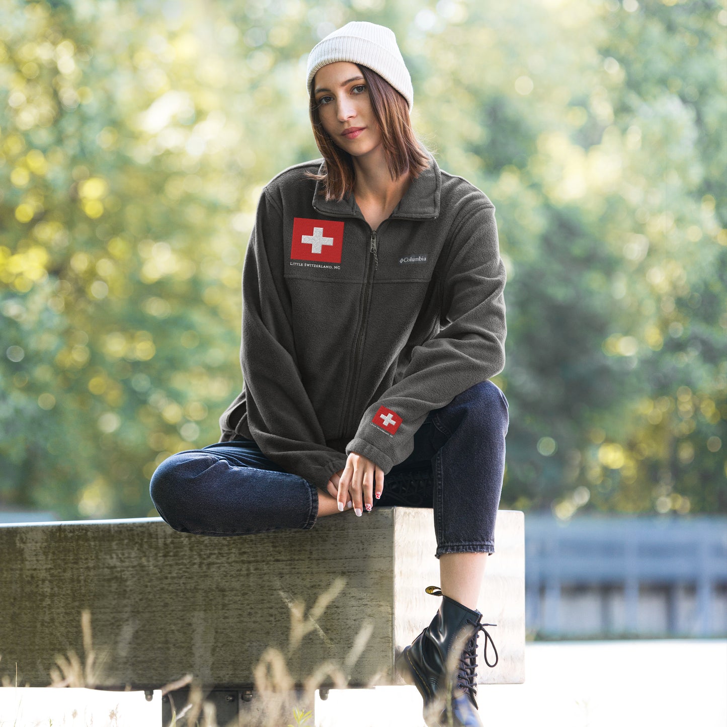 Little Switzerland Unisex Columbia fleece jacket