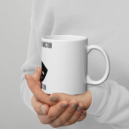 Can't Spell Wactor Without Actor White glossy mug