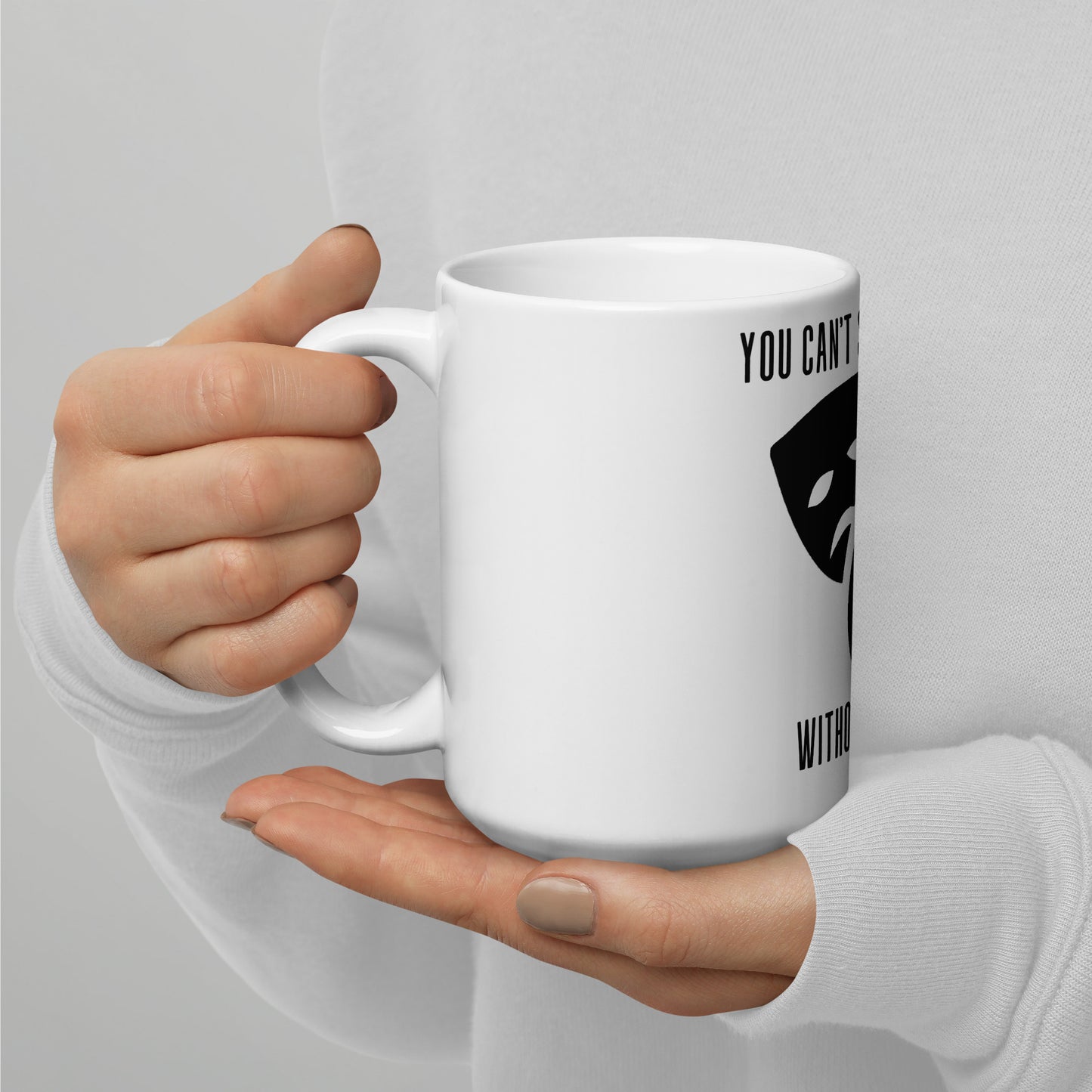 Can't Spell Wactor Without Actor White glossy mug