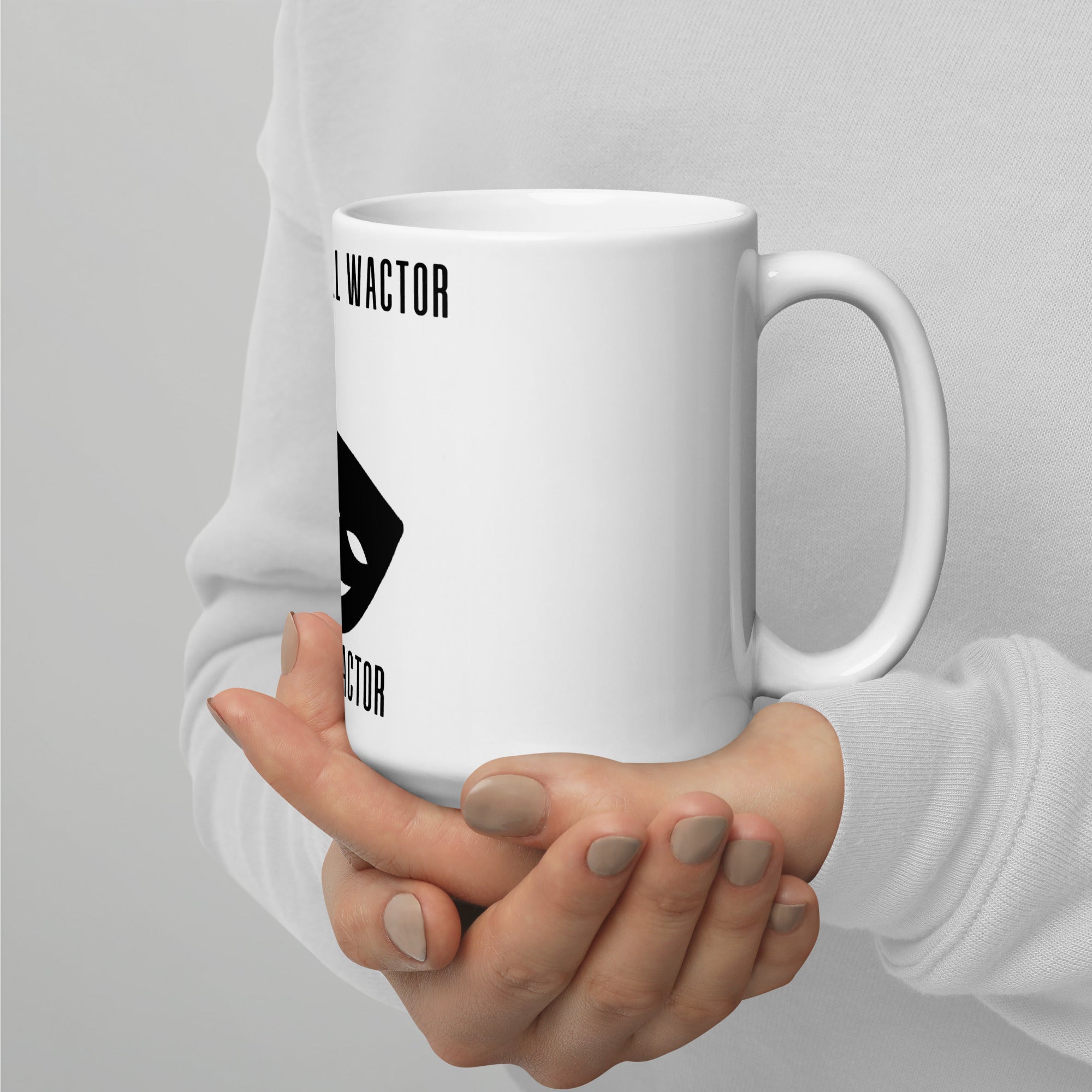 Can't Spell Wactor Without Actor White glossy mug